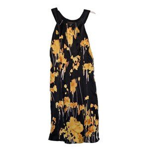 The Limited Womens Dress Size 6 A Line Black Pleated Front Side Zipper Lined